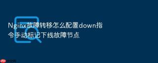 nginx故障转移怎么配置down指令手动标记下线故障节点