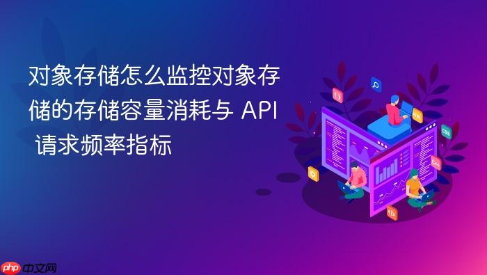 对象存储怎么监控对象存储的存储容量消耗与 api 请求频率指标
