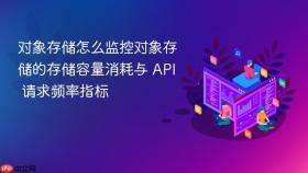 对象存储怎么监控对象存储的存储容量消耗与 api 请求频率指标