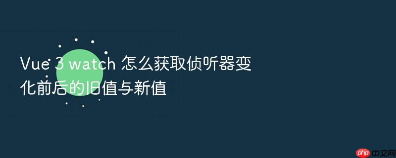 vue 3 watch 怎么获取侦听器变化前后的旧值与新值