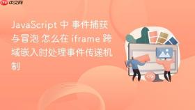 javascript 中 事件捕获与冒泡 怎么在 iframe 跨域嵌入时处理事件传递机制