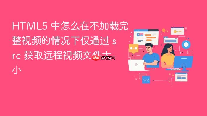 html5 中怎么在不加载完整视频的情况下仅通过 src 获取远程视频文件大小