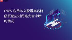 pwa 应用怎么配置离线降级页面应对网络完全中断的情况