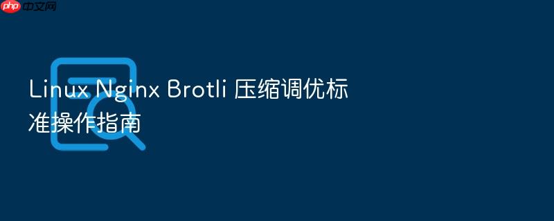 linux nginx brotli 压缩调优标准操作指南