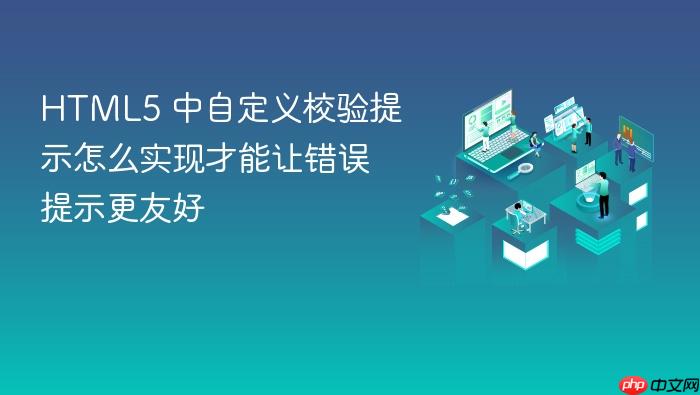 html5 中自定义校验提示怎么实现才能让错误提示更友好