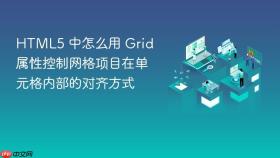 html5 中怎么用 grid 属性控制网格项目在单元格内部的对齐方式