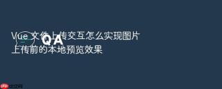 vue 文件上传交互怎么实现图片上传前的本地预览效果