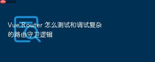 vue router 怎么测试和调试复杂的路由守卫逻辑