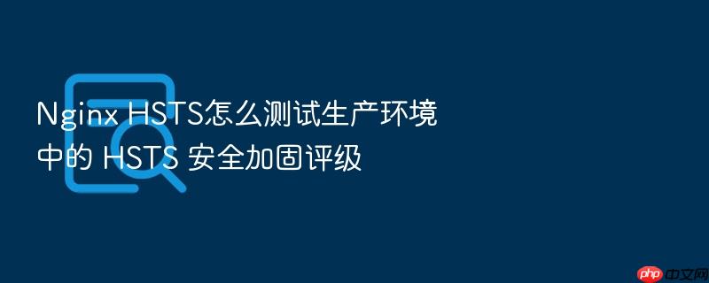 nginx hsts怎么测试生产环境中的 hsts 安全加固评级