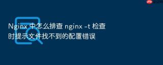 nginx 中怎么排查 nginx -t 检查时提示文件找不到的配置错误