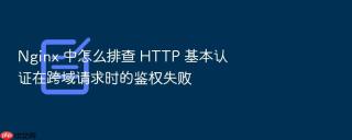 nginx 中怎么排查 http 基本认证在跨域请求时的鉴权失败