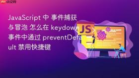 javascript 中 事件捕获与冒泡 怎么在 keydown 事件中通过 preventdefault 禁用快捷键