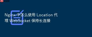 nginx 中怎么使用 location 代理 websocket 保持长连接