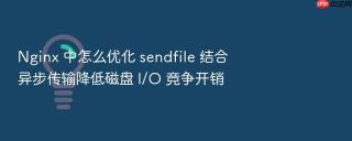 nginx 中怎么优化 sendfile 结合异步传输降低磁盘 i/o 竞争开销