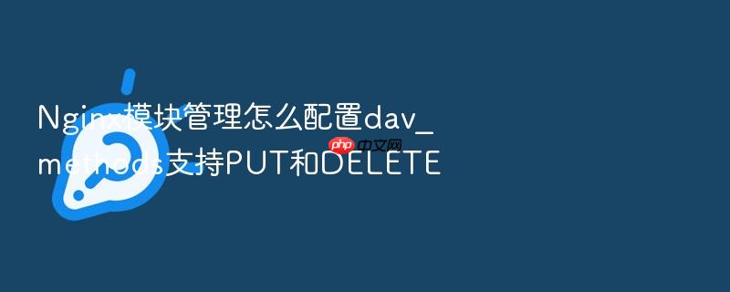nginx模块管理怎么配置dav_methods支持put和delete