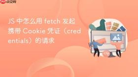 js 中怎么用 fetch 发起携带 cookie 凭证（credentials）的请求