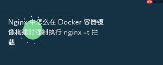 nginx 中怎么在 docker 容器镜像构建时强制执行 nginx -t 拦截