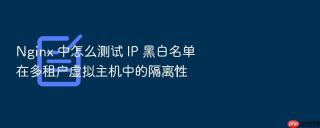 nginx 中怎么测试 ip 黑白名单在多租户虚拟主机中的隔离性