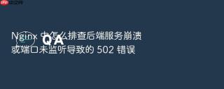 nginx 中怎么排查后端服务崩溃或端口未监听导致的 502 错误