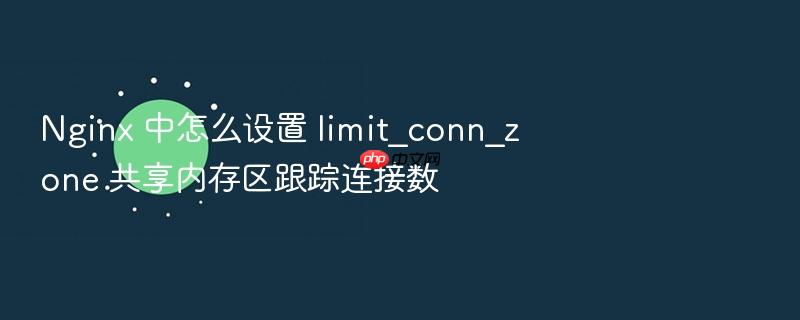 nginx 中怎么设置 limit_conn_zone 共享内存区跟踪连接数