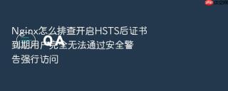 nginx怎么排查开启hsts后证书到期用户完全无法通过安全警告强行访问