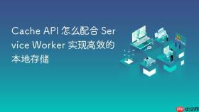 cache api 怎么配合 service worker 实现高效的本地存储