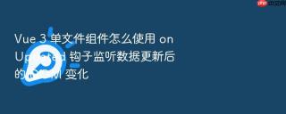 vue 3 单文件组件怎么使用 onupdated 钩子监听数据更新后的 dom 变化