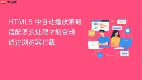 html5 中自动播放策略适配怎么处理才能合规绕过浏览器拦截