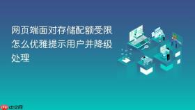 网页端面对存储配额受限怎么优雅提示用户并降级处理