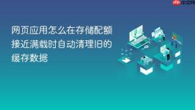 网页应用怎么在存储配额接近满载时自动清理旧的缓存数据