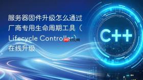 服务器固件升级怎么通过厂商专用生命周期工具(lifecycle controller)在线升级
