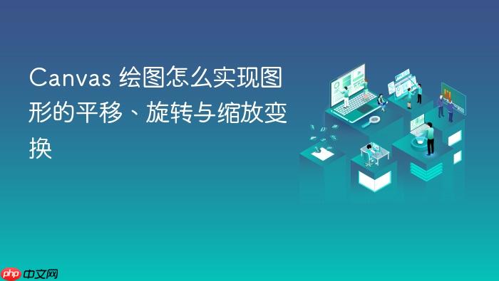 canvas 绘图怎么实现图形的平移、旋转与缩放变换