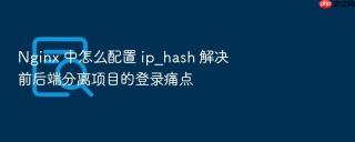 nginx 中怎么配置 ip_hash 解决前后端分离项目的登录痛点