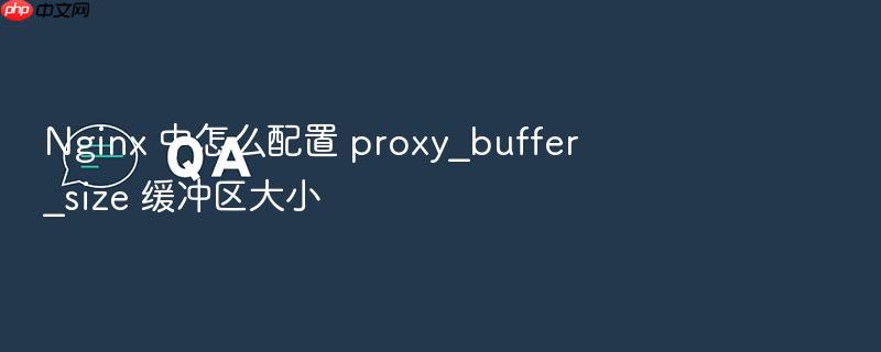 nginx 中怎么配置 proxy_buffer_size 缓冲区大小