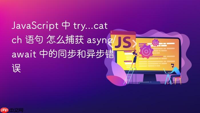 javascript 中 try...catch 语句 怎么捕获 async/await 中的同步和异步错误