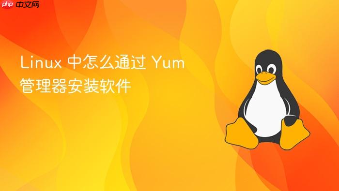 linux 中怎么通过 yum 管理器安装软件