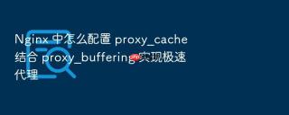 nginx 中怎么配置 proxy_cache 结合 proxy_buffering 实现极速代理