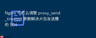 nginx 中怎么调整 proxy_send_timeout 参数解决大包发送慢的 504