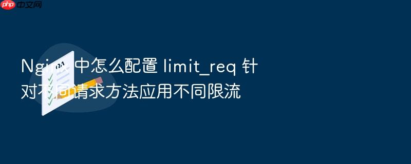 nginx 中怎么配置 limit_req 针对不同请求方法应用不同限流