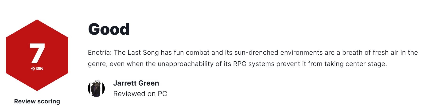 《艾诺提亚:失落之歌》IGN 7分 战斗有趣、RPG不成熟