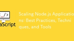 擴展 Node.js 應用程式:最佳實踐、技術和工具