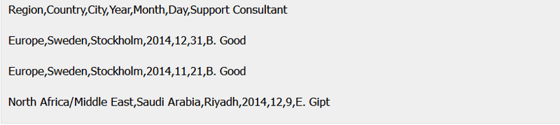 CSV ファイルから指定された列を読み取ります #eg44