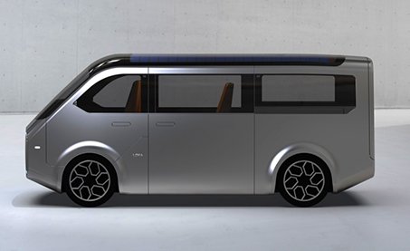 Foxconn and Sharp unveil ambitious LDK+ electric minivan with 65-inch display and solar panels