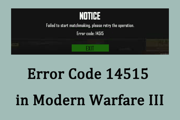 Cara Membetulkan Kod Ralat 14515 dalam Modern Warfare III pada Windows