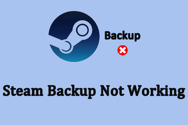 The Reliable Ways to Fix Steam Backup Not Working on Windows