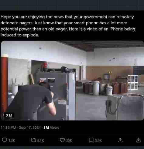 苹果iPhone远程引爆谣言被辟谣：iPhone 16 Pro钢壳电池拆解揭秘