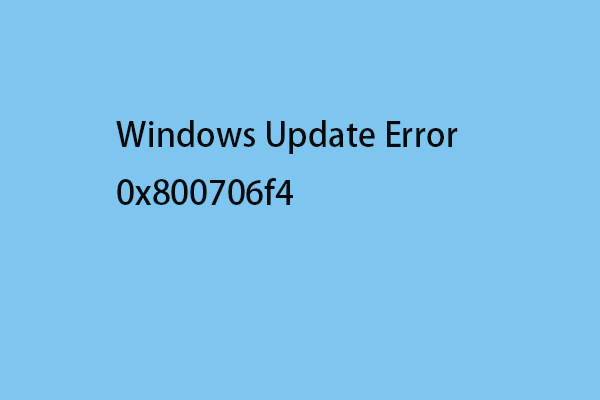 Windows Update Error 0x800706f4 on Windows 11/10? Fix It Now!