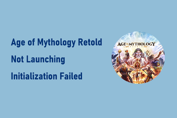 Correction d'Age of Mythology Retold non lancé/échec de l'initialisation