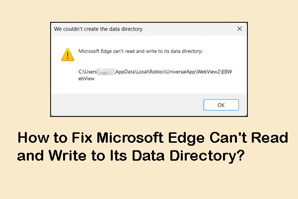 Microsoft Edge Can&#039;t Read and Write to Its Data Directory: Fixed