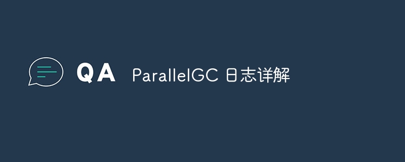 ParallelGC 로그에 대한 자세한 설명